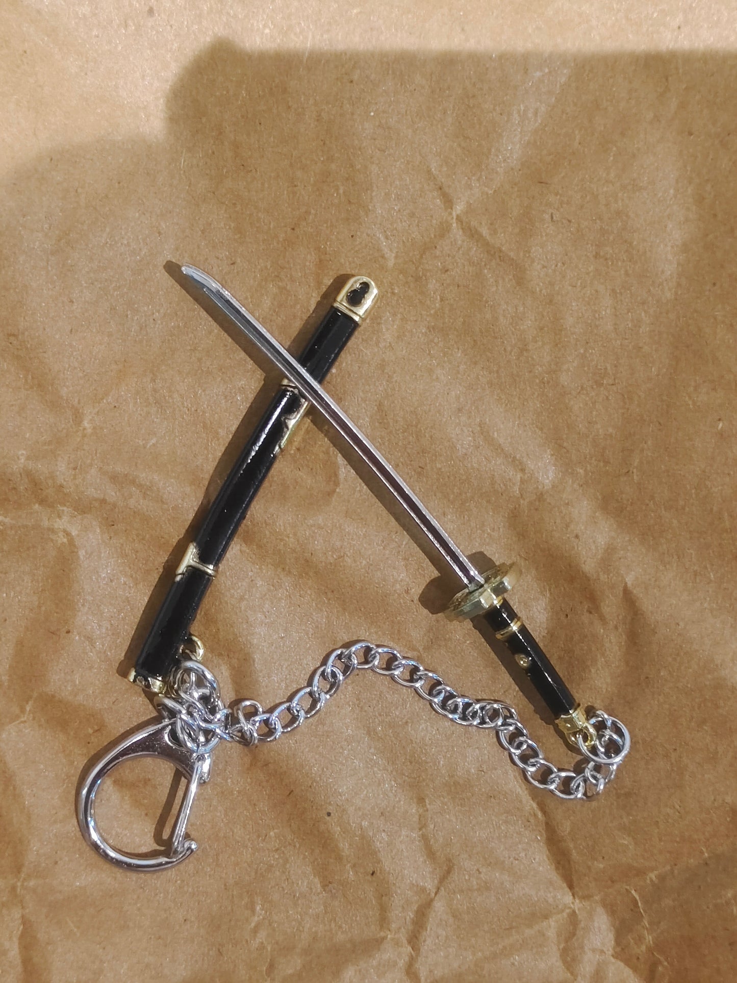 Katana keychain Black
