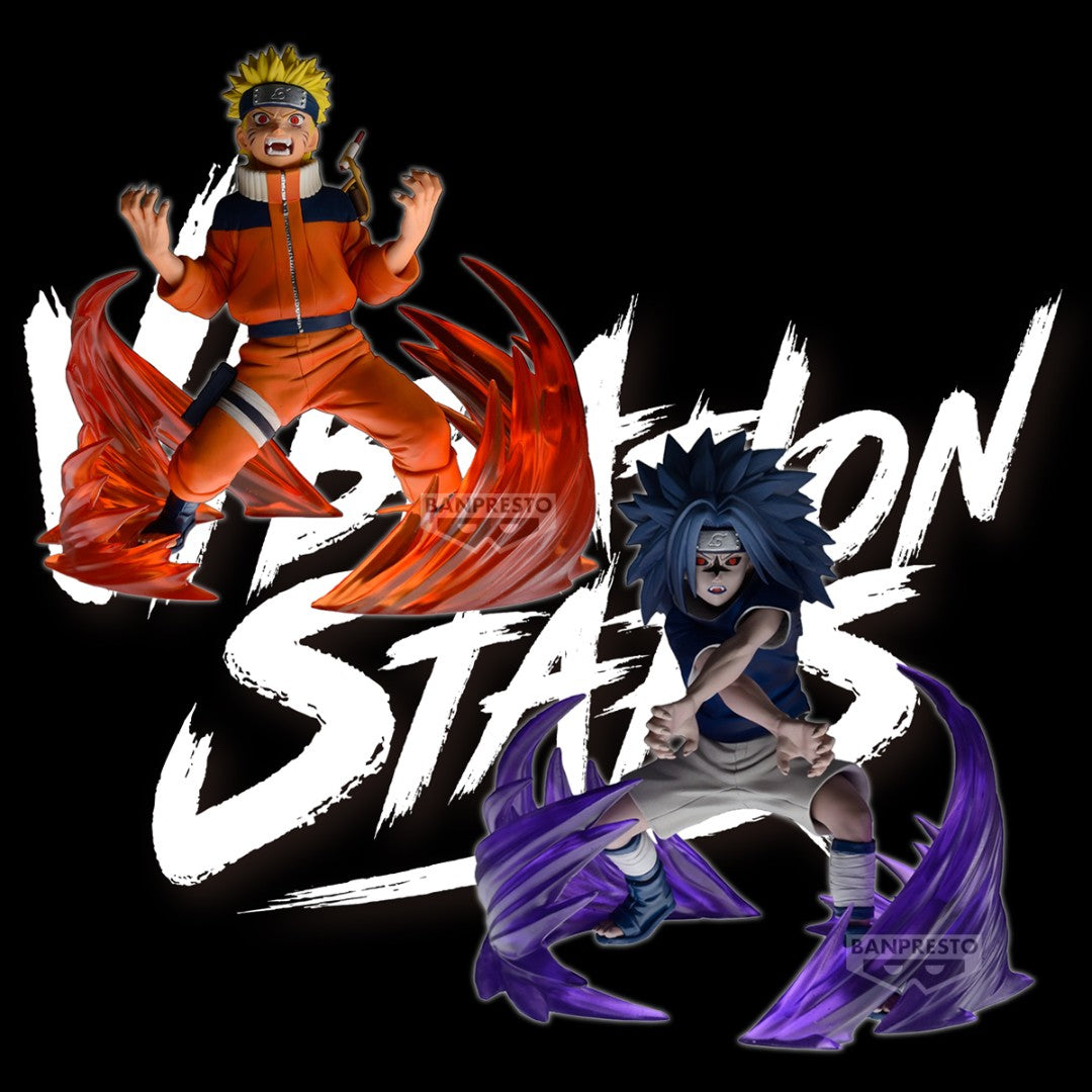 Naruto 72 Series - 26&27 Vibration Stars - Naruto Uzumaki & Sasuke Uchiha - BSasuke Uchiha Figure by Ban