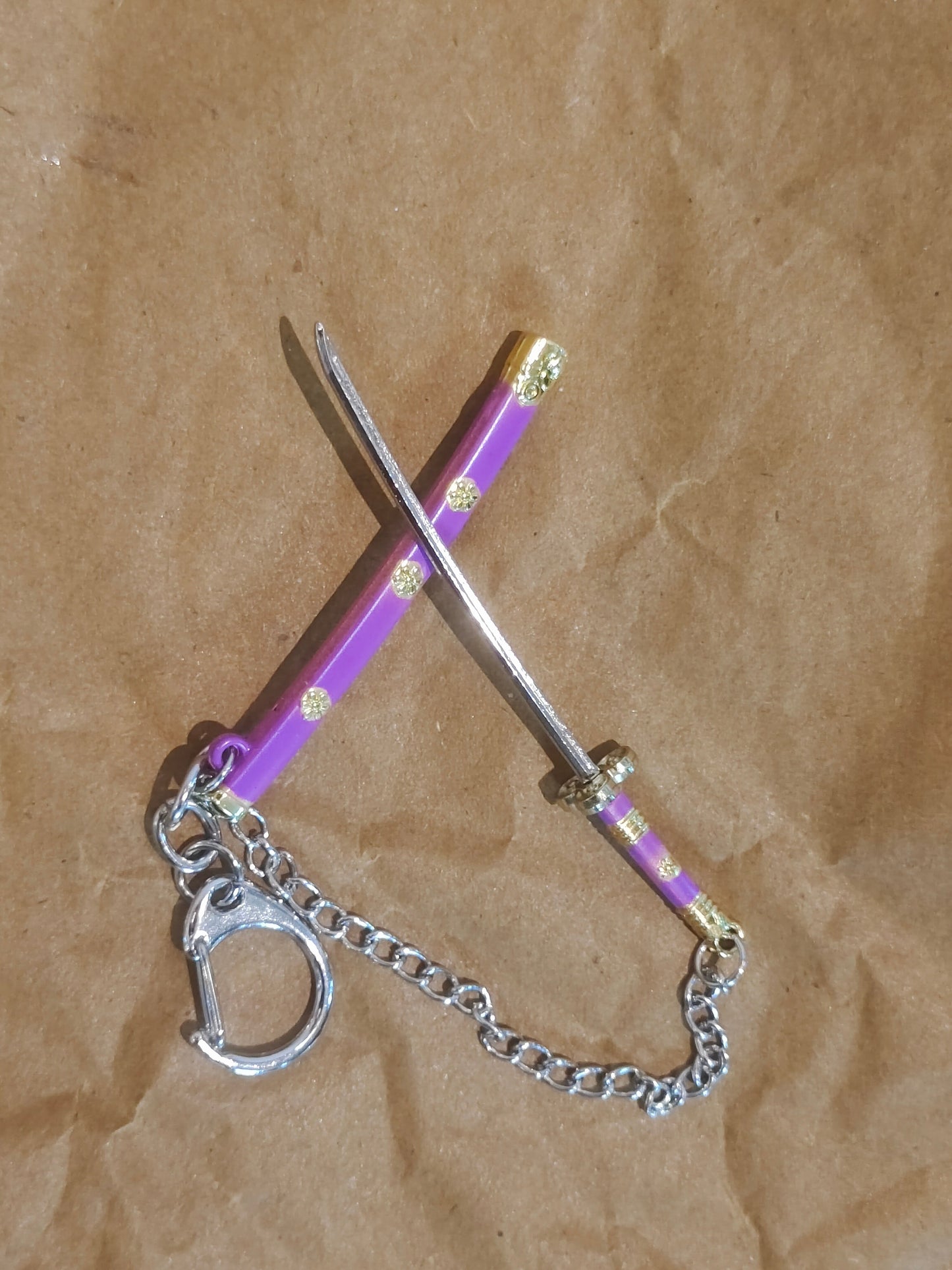 Katana keychain Purple