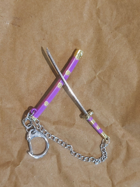 Katana keychain Purple